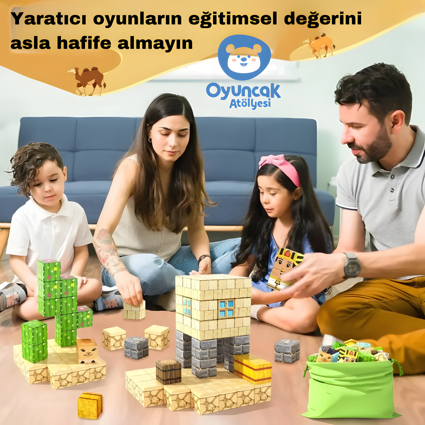 Çöl Teması - Manyetik Bloklar
