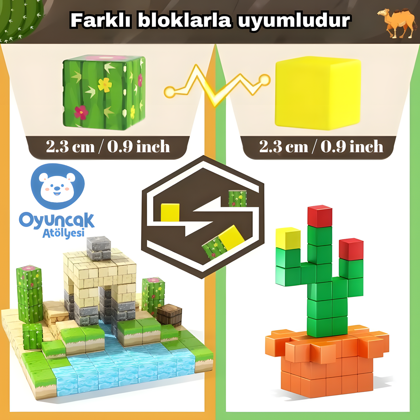 Çöl Teması - Manyetik Bloklar